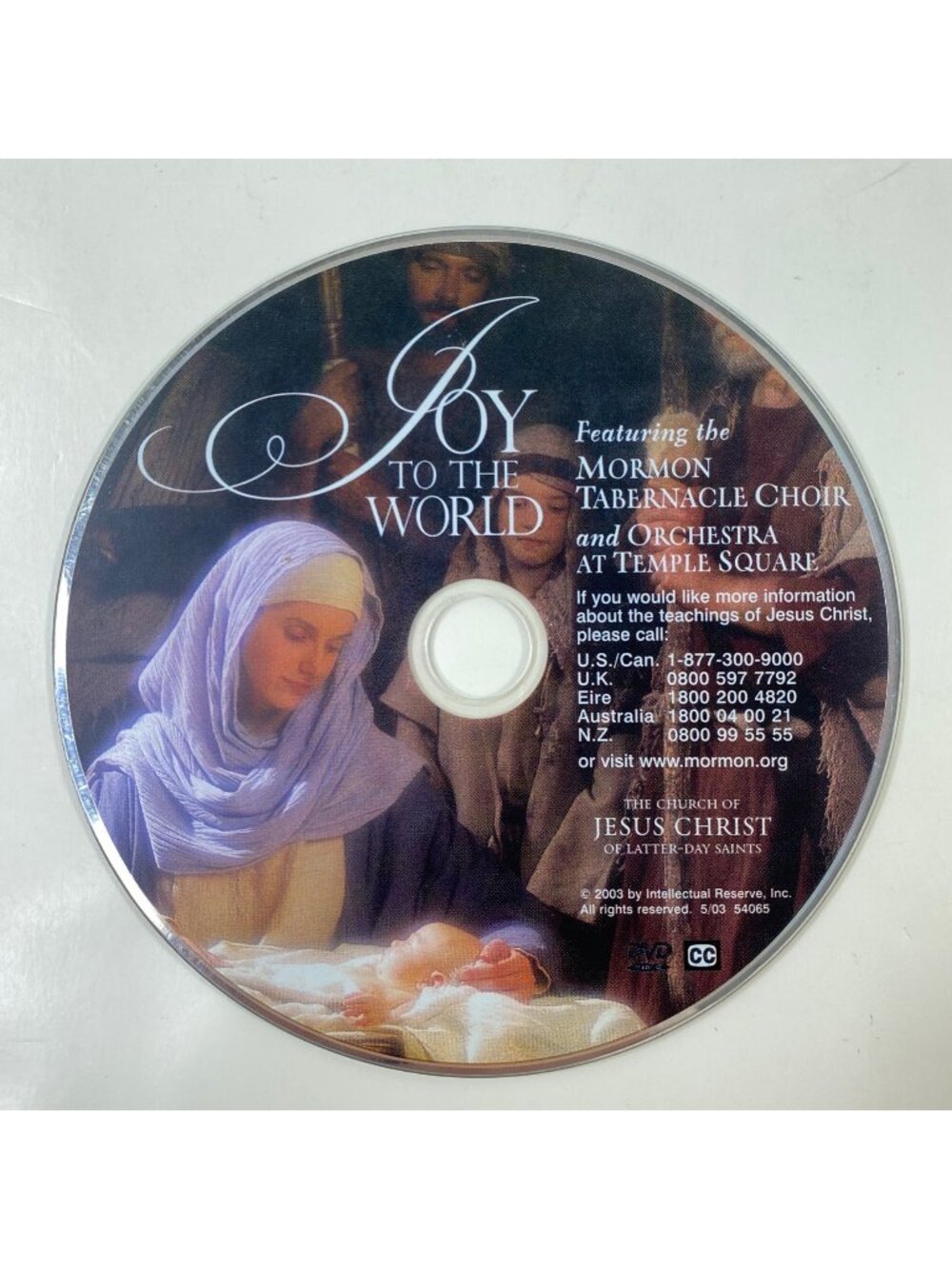 Joy To The World DVD LDS Mormon Tabernacle Choir & Orchestra At Temple Square